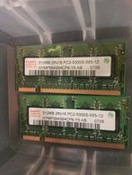Set van 2x 512MB RAM Geheugen (PC2-5300S), Gebruikt, Ophalen of Verzenden, DDR2, 2 GB