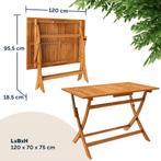 Nieuwe inklapbare campingtafel met stoelen, Caravans en Kamperen, Kampeermeubelen, Ophalen of Verzenden, Nieuw