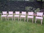 Stoel, Huis en Inrichting, Stoelen, Gebruikt, Wit, Vijf, Zes of meer stoelen, Ophalen