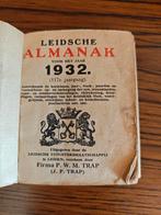 Leidsche Almanak 1932 - Firma P.W.M. Trap Leiden, Antiek en Kunst, Antiek | Boeken en Bijbels, Ophalen, F.W.M. Trap