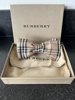 Vintage Burberry vlinderstrik (voorgestrikt), Kleding | Heren, Stropdassen, Beige, Ophalen of Verzenden, Zo goed als nieuw, Met patroon