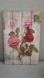 Superkoopje! Clayre & Eef 'postcard' met rozen 60x40 cm., Ophalen, Zo goed als nieuw