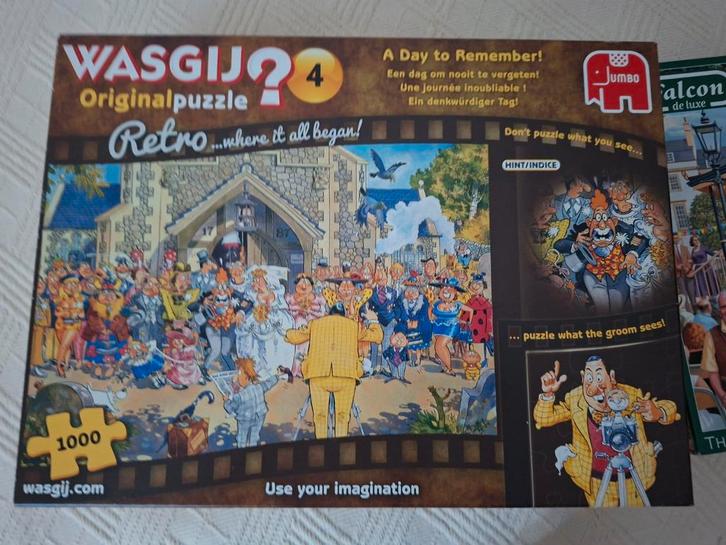 Wasgij Retro Puzzel - 1000 stukjes, Hobby en Vrije tijd, Denksport en Puzzels, Zo goed als nieuw, Legpuzzel, 500 t/m 1500 stukjes