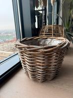Rotan plantenmand - 29cm diameter, 22cm hoog, Overige materialen, Gebruikt, Rond, Binnen