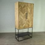 24123 Kast Teakhout 1,00 m, Ophalen, Met deur(en), Teakhout, 200 cm of meer