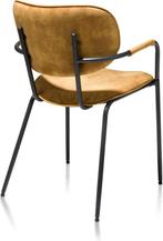 6 Nieuwe Armleuning stoelen, Oker geel,  NU 75,= per stuk, Ophalen, Overige kleuren, Nieuw, Metaal