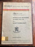 KL Defensie .50 cal machinegeweer schiet voorschrift 1956, Verzamelen, Verzenden, Nederland, Landmacht