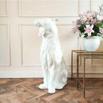 Groot porseleinen beeld witte tijger, Ophalen of Verzenden, Zo goed als nieuw, Dier