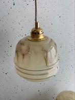 Vintage marmer look light groen glazen lamp kapjes, Ophalen of Verzenden