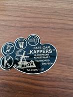 2992 Vintage Cafe-Zaal "Kappers" Sticker, Ophalen of Verzenden, Gebruikt