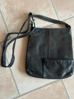 dR H. J. de Rooy leren schoudertas donkergroen ., Ophalen of Verzenden, Zo goed als nieuw