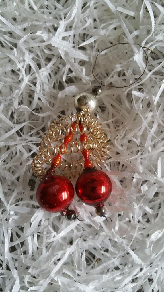 oudere kerstbal nr 132 model gablonzer, Diversen, Kerst, Gebruikt, Ophalen of Verzenden