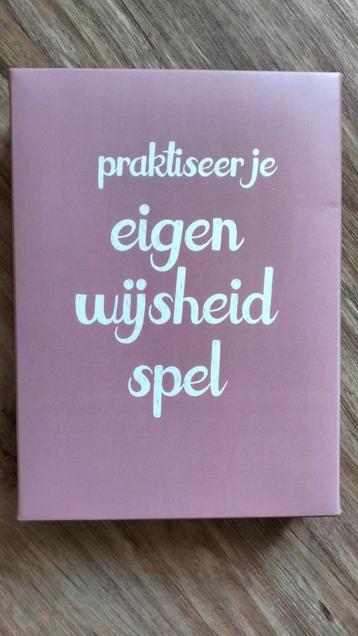 Praktiseer je eigen wijsheid spel - coaching tool beschikbaar voor biedingen
