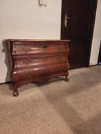 Vintage houten buikkastje met 3 lades, Ophalen, Gebruikt, 50 tot 100 cm, 3 of 4 laden