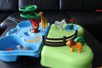 123 Playmobil Draagbare Dierentuin en water, Kinderen en Baby's, Speelgoed | Playmobil, Complete set, Zo goed als nieuw, Ophalen