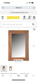 Houten Spiegel Xenos 60x90cm, Huis en Inrichting, Woonaccessoires | Spiegels, Ophalen, Zo goed als nieuw, Minder dan 100 cm, Rechthoekig