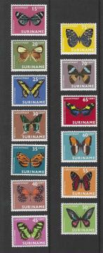Suriname LP47-LP59 insecten vlinders1972 serie PF, Verzenden, Postfris, Dier of Natuur