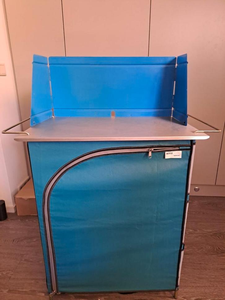 Oer degelijk jaren 80 keukenkastje, Caravans en Kamperen, Kampeermeubelen, Gebruikt, Campingkast, Ophalen