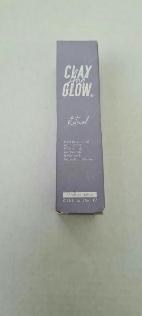 Clay and glow retinol 5ml, Sieraden, Tassen en Uiterlijk, Uiterlijk | Gezichtsverzorging, Nieuw, Verzorging, Ophalen of Verzenden