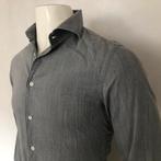 Corneliani trend - shirt - soft grey - pure Italian cotone, Grijs, Halswijdte 39/40 (M), Zo goed als nieuw, Corneliani