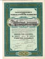 Meelfabrieken Nederlandsche Bakkerij (Meneba) - 1939 - ƒ 50, Verzenden, 1920 tot 1950, Aandeel