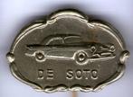 De Soto zilverkleurig schild speldje ( E_051 ), Verzenden, Zo goed als nieuw, Transport, Speldje of Pin