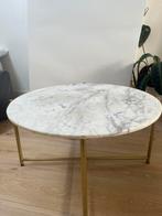 Salontafel marmer, Huis en Inrichting, Ophalen, Gebruikt, Rond, Overige materialen