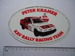 sticker Ford siera Kav rally cosworth racing team peter kram, Verzenden