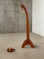 Vintage houten vloerlamp 1960 design, Ophalen, Gebruikt, Aalsmeer, Redesign vintage