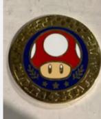 Metalen goudkleurige super mario munt Mushroom, Plus, Verzenden