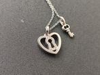 Fossil ketting hart met sleutel, Ophalen of Verzenden, Zo goed als nieuw, Zilver