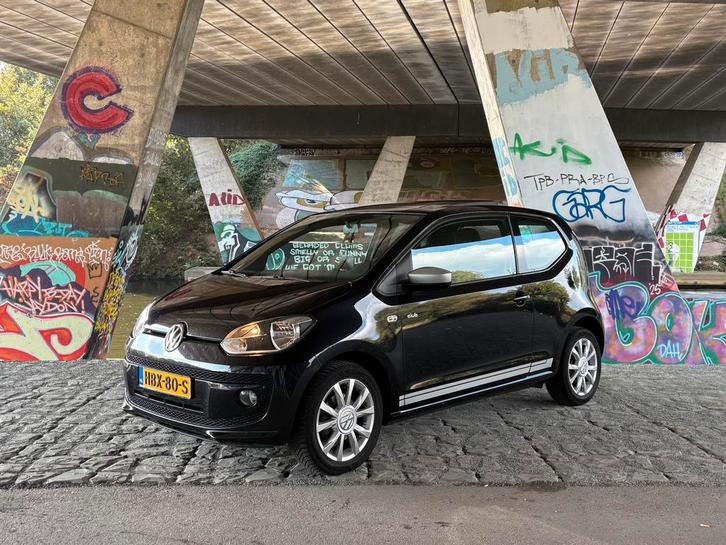 Volkswagen Up 2015 (Club editie) Zwart, Auto's, Volkswagen, Particulier, up!, Airbags, Airconditioning, Android Auto, Apple Carplay