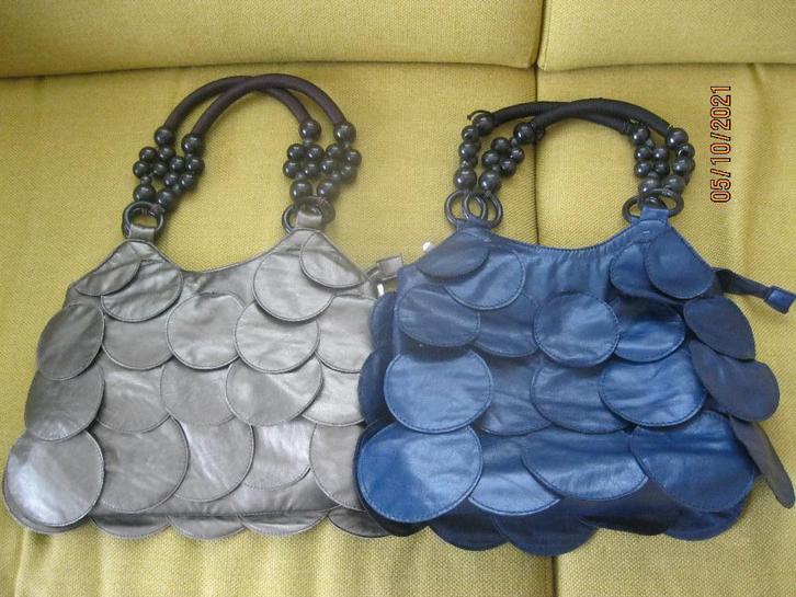 Vintage: Callentry leren schoudertas, Sieraden, Tassen en Uiterlijk, Tassen | Schoudertassen, Zo goed als nieuw, Overige merken