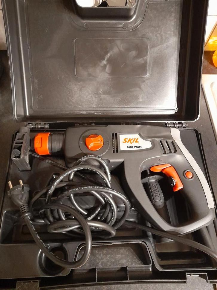 Skil Boorhamer 500 Watt -  Nieuw in koffer, Doe-het-zelf en Verbouw, Gereedschap | Boormachines, Zo goed als nieuw, Boormachine
