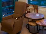 Draaibare fauteuil - Zit heerlijk!, Ophalen, Zo goed als nieuw, Metaal, 75 tot 100 cm