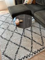 Vloerkleed Karwei zwart wit geruit, Ophalen, Gebruikt, Zwart, 150 tot 200 cm