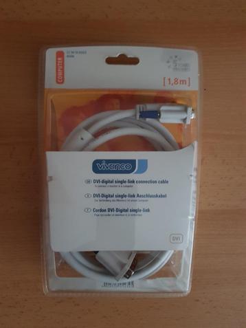 Te koop NIEUWE DVI-single link computerkabel !!! beschikbaar voor biedingen