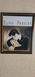 Beschadigd Elvis Presley Schilderij - 5 Euro, Antiek en Kunst, Kunst | Schilderijen | Klassiek, Ophalen of Verzenden