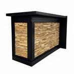 High-End Muurbar 2 meter Zwart + Echte Teak Afwerking, Ophalen of Verzenden, Nieuw