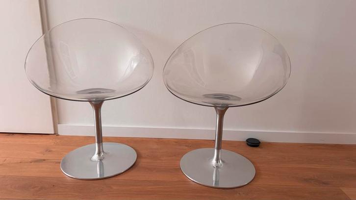 2 Kartell Ero|S| Stoel - Philippe Starck - Gebruikersschade, Antiek en Kunst, Kunst | Designobjecten, Ophalen of Verzenden
