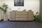 Design kast van steigerhout met stalen onderstel, Ophalen of Verzenden, Nieuw
