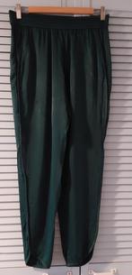 Zara, groene satijnachtige broek, maat XS, Ophalen of Verzenden, Zo goed als nieuw, Maat 34 (XS) of kleiner, Lang