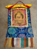 Tibetaanse Thangka Boeddha Zijde Katoen Wandkleed, Ophalen of Verzenden