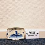 Delfts Blauw Miniatuur Bordje met Molen (Volendam), Ophalen of Verzenden