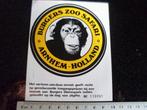 sticker burgers zoo safari arnhem holland logo aap, Verzenden, Zo goed als nieuw, Bedrijf of Vereniging