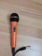 Vintage Philips Retro Oranje Microfoon Mike Getest jaren 80, Muziek en Instrumenten, Microfoons, Gebruikt, Ophalen of Verzenden