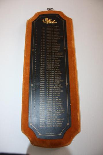 Oude Franse huwelijkskalender beschikbaar voor biedingen