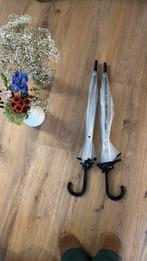 2x Transparante Paraplu - Bruiloft, Sieraden, Tassen en Uiterlijk, Paraplu's, Ophalen, Transparant, Nieuw, Zwart