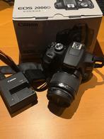 Canon EOS 2000D + Extra Lens, Gebruikt, Spiegelreflex, Canon, Ophalen of Verzenden