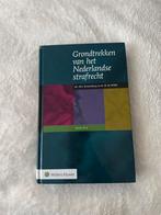 Grondtrekken van het Nederlandse Strafrecht, Boeken, Studieboeken en Cursussen, Ophalen of Verzenden, Beta, Nieuw, HBO